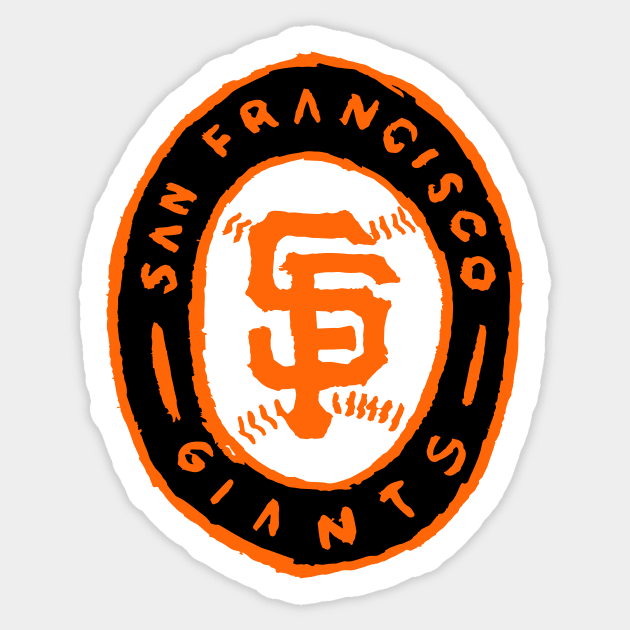 San Francisco Giaaaants 04 Sticker by Very Simple Graph